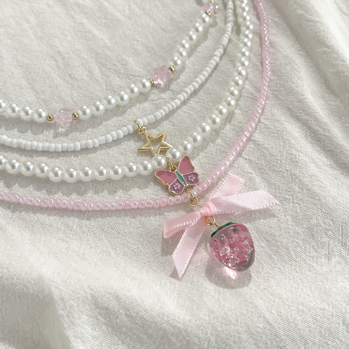 5pc layered Cute Necklace
