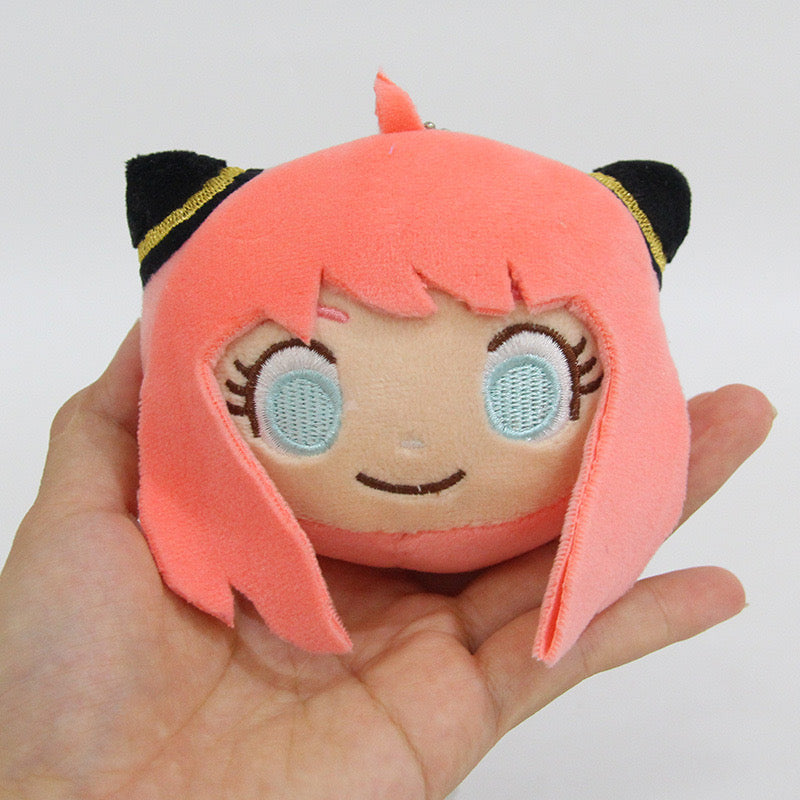 Spy X Family Plush Toys keychain Cute Soft Stuffed Plush Anya Forger keychain For Kid Birthday Christmas Gifts