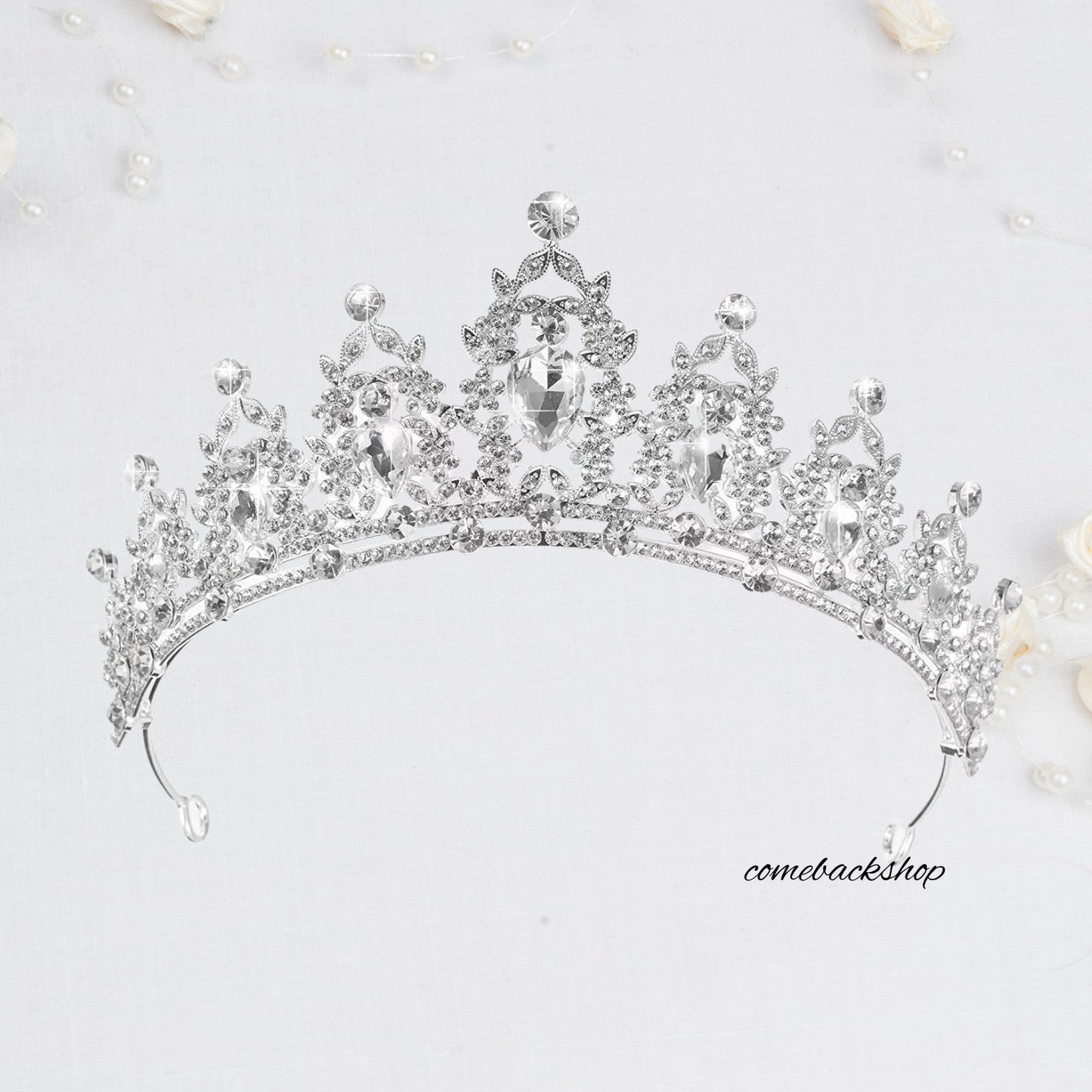 Tiaras for Women,Crystal Bridal Tiaras Crown Vintage Gold Hair Accessories Wedding Rhinestone Diadem Pageant