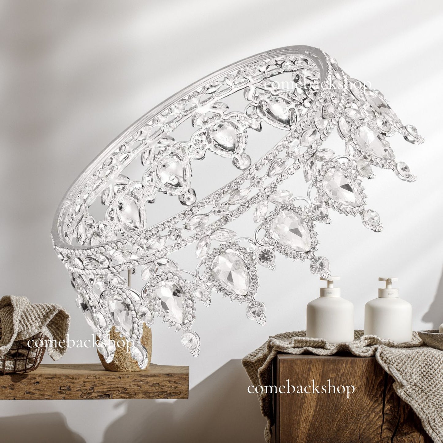 Wedding Bridal Crystal Tiara Crowns Princess Queen Pageant Prom Rhinestone Veil Tiara Headband Wedding Hair Accessory,princess crown