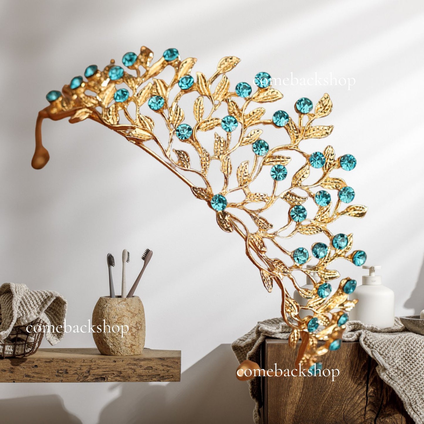 Tiara Crystal Crowns Rhinestone Crown Bride Bridal Wedding Birthday Party for Women