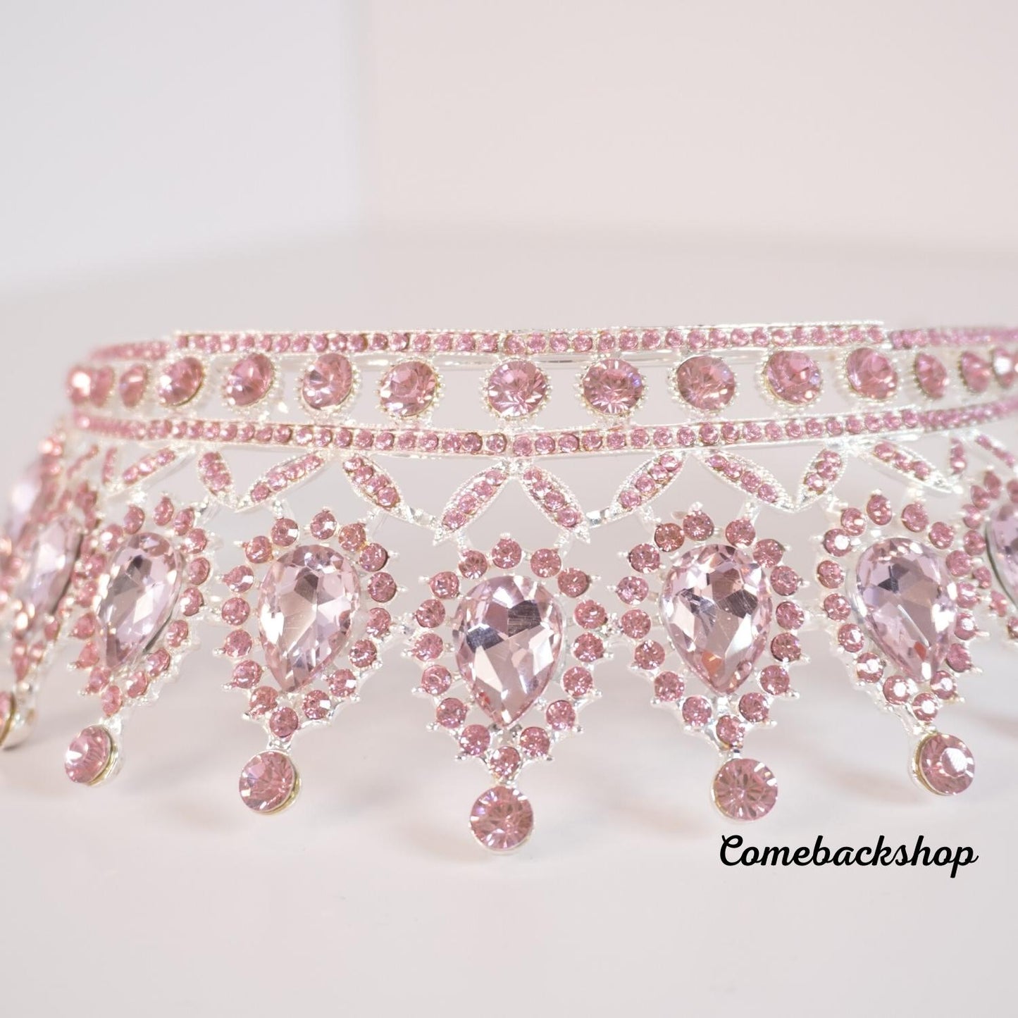 pink crown headband Rose Gold Tiara Crown Princess Tiaras for Girls Hair Accessories for Parties, Dances, Weddings headpiece