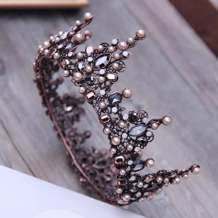 Geometric Beads Tiaras Crowns Hairband Royal Queen Headband,Swarovski