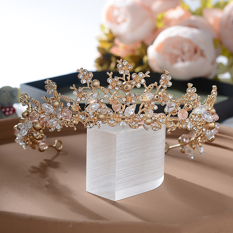Tiara Queen Crown for Women,Crystal Wedding Tiara for Bride,Halloween Prom Birthday Party