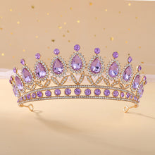 Load image into Gallery viewer, Tiara Crowns for Women Tiaras for Girls Princess Crown for Birthday Costume Bride Wedding Queen, Crystal Tiara Headband