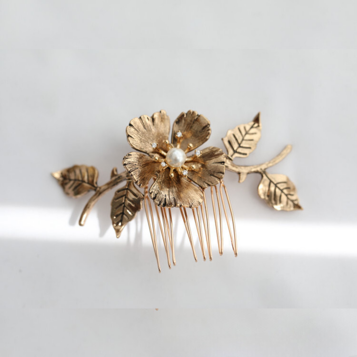 bridal headdress handmade pearl crystal hair comb wedding styling accessories fashion insert comb hair accessories