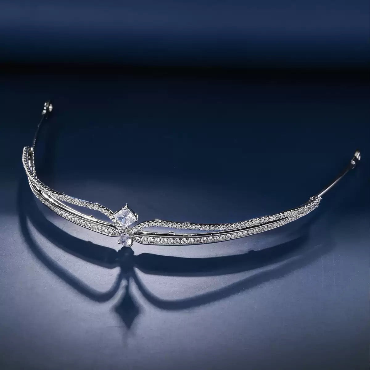 Silver princess tiara crown