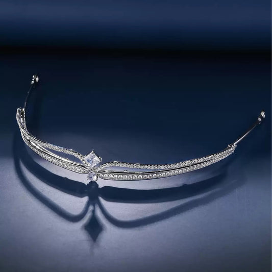 Silver princess tiara crown