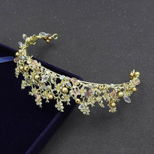 Load image into Gallery viewer, Rhinestone Metal Tiaras Headbands Princess Bridal Crown Wedding Dress Head Ornaments