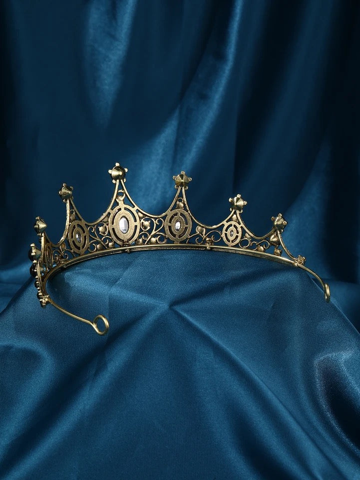 Black Crystal Beads Bridal Tiaras Crown Rhinestone Diadem Pageant Veil,Swarovski