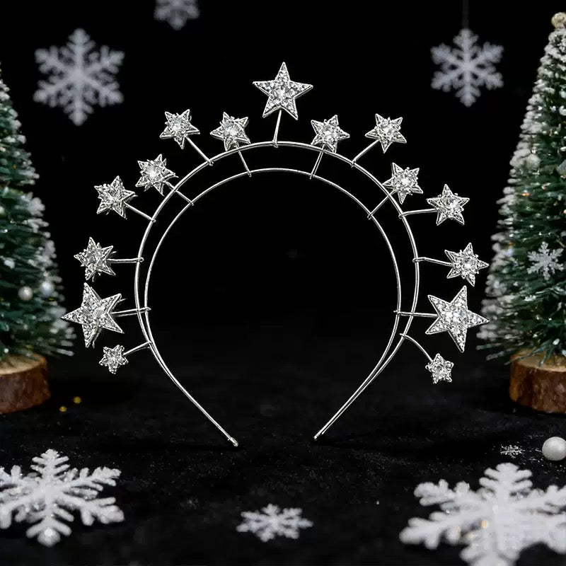 Star Bridal Wedding Tiara, Swarovski Bridal Tiara, Crystals Tiara, Bridal Crown, Vintage Tiara