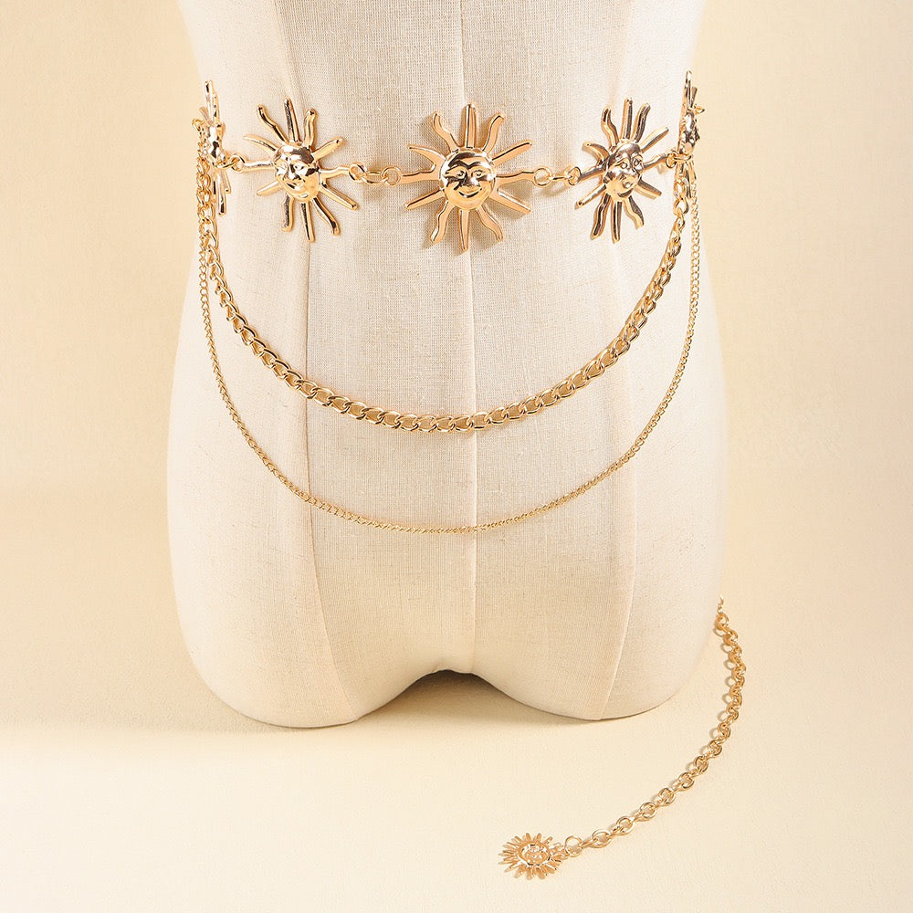 Herrgingbone Chain Body Jewerly Waist Belly Chain For Women Ladies