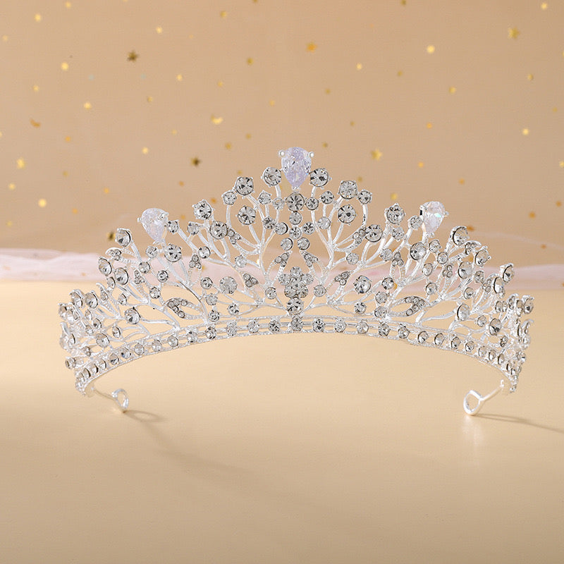 Wedding Tiara for Bride,Fairytale Princess Crown for Women Girls, Bridal Pageant Tiara Headband, Rhinestone Prom Party