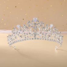 Load image into Gallery viewer, Wedding Tiara for Bride,Fairytale Princess Crown for Women Girls, Bridal Pageant Tiara Headband, Rhinestone Prom Party