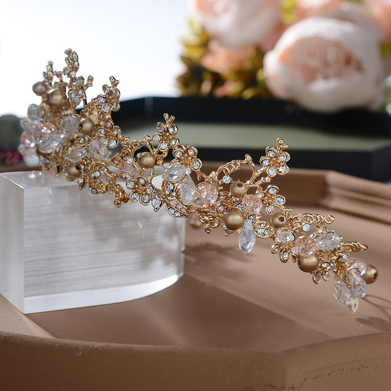Tiara Queen Crown for Women,Crystal Wedding Tiara for Bride,Halloween Prom Birthday Party
