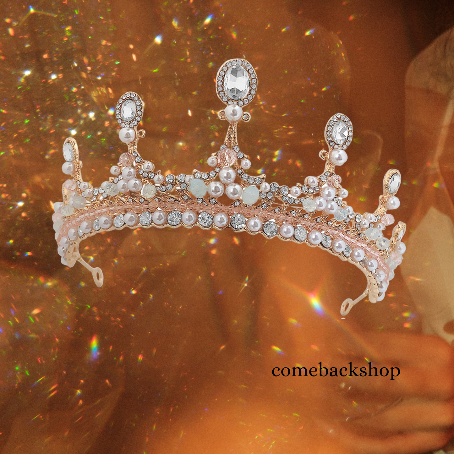 Tiaras And Crowns Luxury CZ Pearl Princess Pageant Engagement Wedding Hair Accessories For Bridal Jewelry Shine Crystal Crown