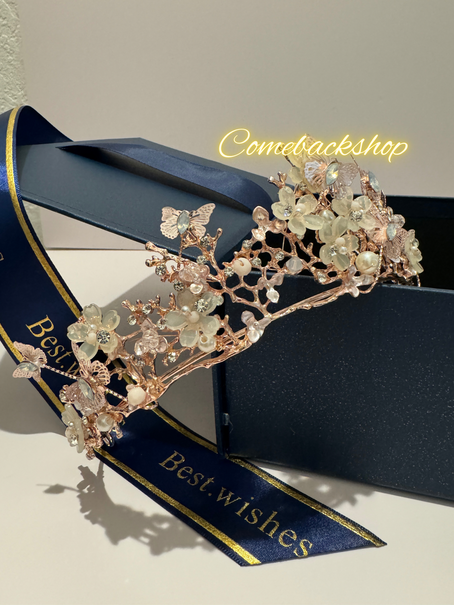 Wedding Tiaras and Crowns for Women Tiaras for Girls Birthday Party Hair Accessories Bride Headband Bride for Prom Christmas butterfly