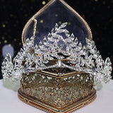 Silver Crystal Crowns and Tiaras with Comb for Girl or Women Princess Crown Queen Crown for Birthday Christmas Xmas Halloween Party