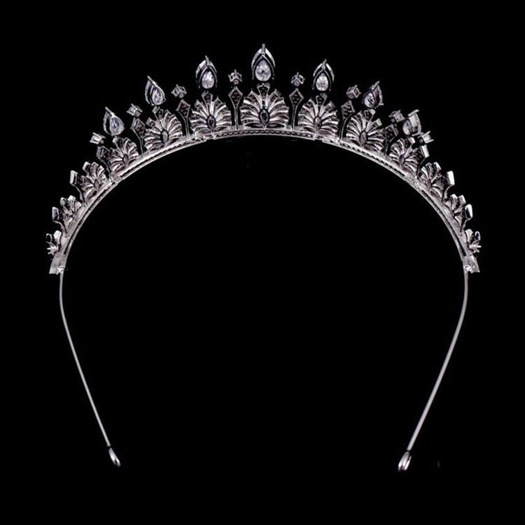 crown Tiaras Fashion Noble azorite Tiara for Bride princess,Swarovski