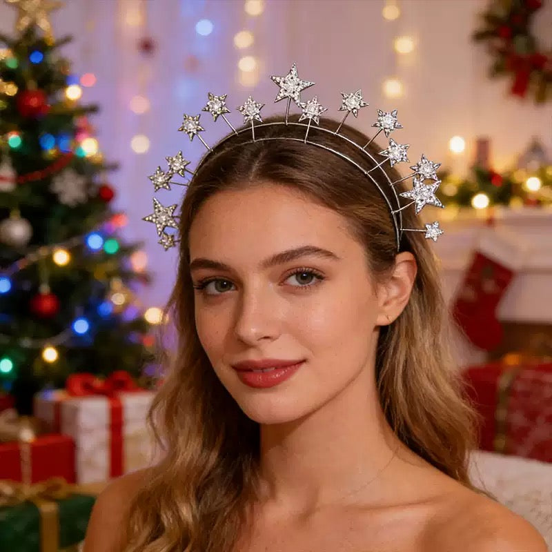 Star Bridal Wedding Tiara, Swarovski Bridal Tiara, Crystals Tiara, Bridal Crown, Vintage Tiara