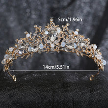 Load image into Gallery viewer, Crowns Flower Leaf Hairbands Brides Wedding Hair Accessories