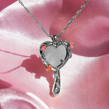 Load image into Gallery viewer, Unique Mirrored Pendant Necklace Heart Mirrored Charm Clavicle Chain for Women