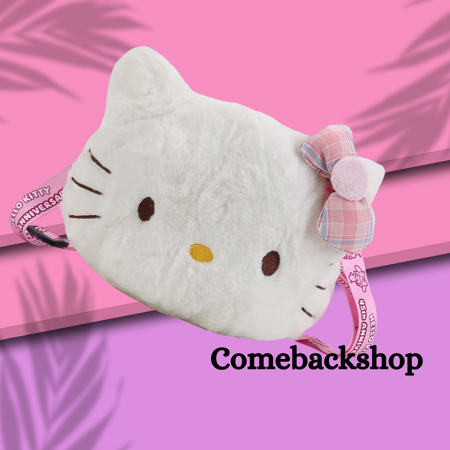 Kawaii Sanrio Hello Kitty Mini Shoulder Bag Cartoon Messenger Plush Backpack Earphone Storage Bag for Girl Kids Cute Rucksack