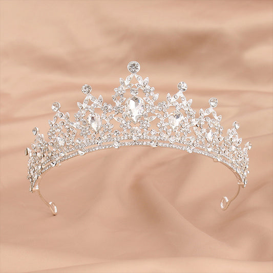 Tiaras for Women,Crystal Bridal Tiaras Crown Vintage Gold Hair Accessories Wedding Rhinestone Diadem Pageant