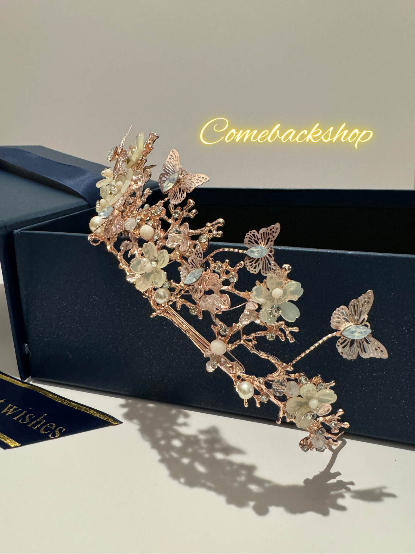 Wedding Tiaras and Crowns for Women Tiaras for Girls Birthday Party Hair Accessories Bride Headband Bride for Prom Christmas butterfly