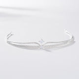 Silver tiara headband wedding accessories bridal tiara crown prom dress