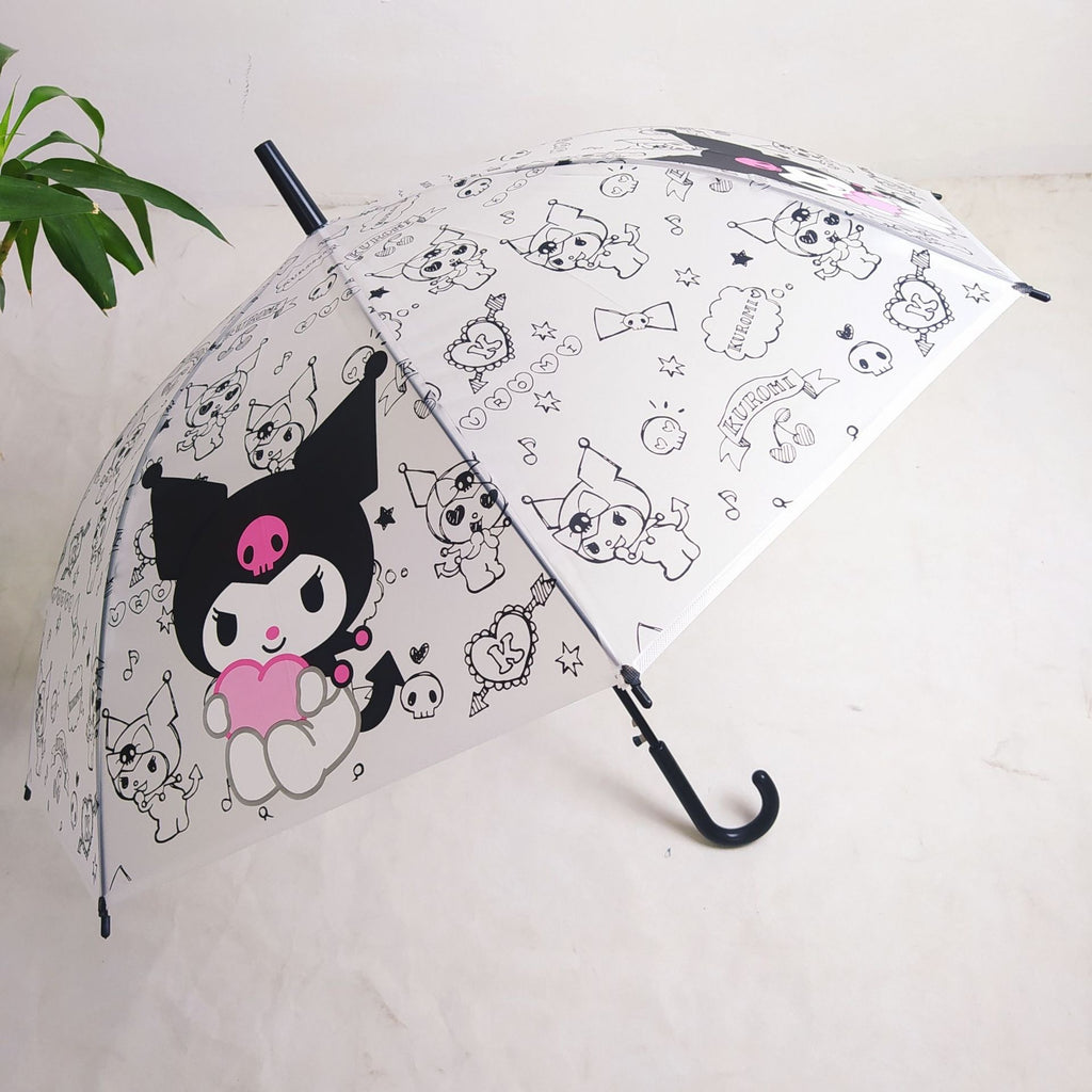 Kawaii Kuromi Cartoon Automatic Sunshade Umbrella Sun Umbrella Sunscreen Anti-Ultraviolet Folding Umbrella