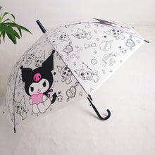 Load image into Gallery viewer, Kawaii Kuromi Cartoon Automatic Sunshade Umbrella Sun Umbrella Sunscreen Anti-Ultraviolet Folding Umbrella