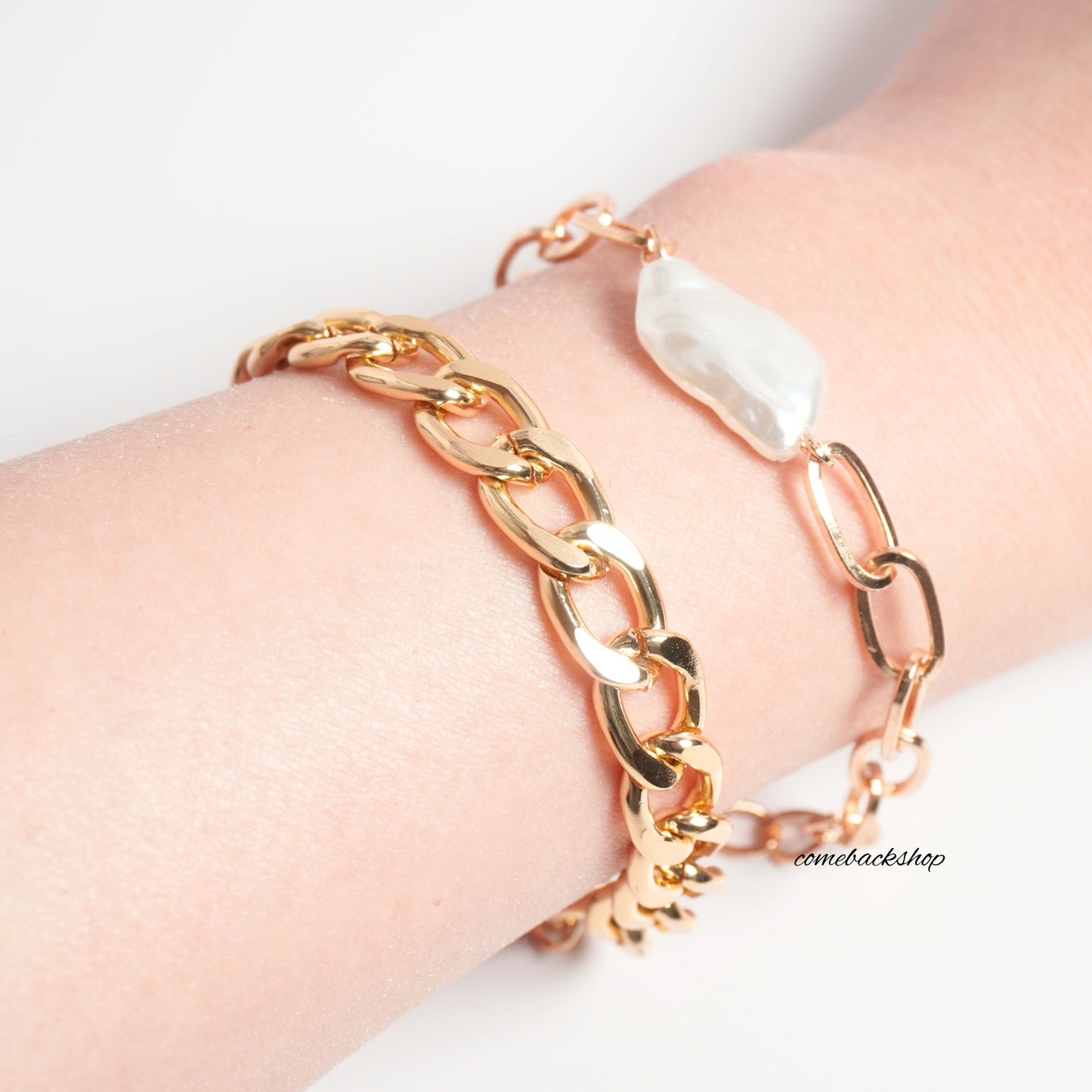 Gold Bracelets for Women, Adjustable Layered Bracelet Cute Chain Pearl Bar Turtle Gold Bracelets for Women Jewelry
