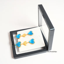 Load image into Gallery viewer, Teardrop Earrings for Women Girls Geometric Drop Statement Earrings Blue