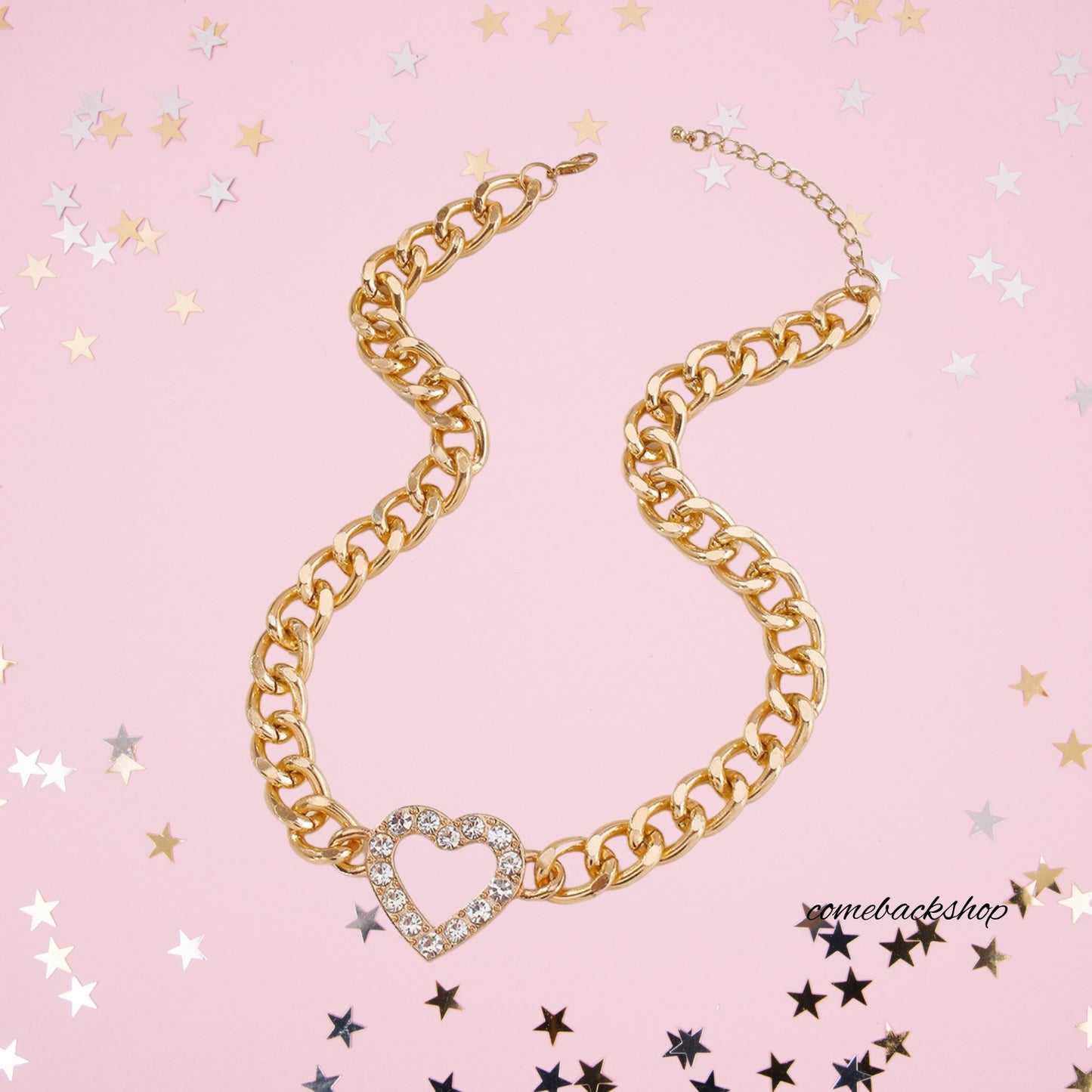 Gold Heart Necklace | Cute Dainty Love Pendant Necklaces for Women