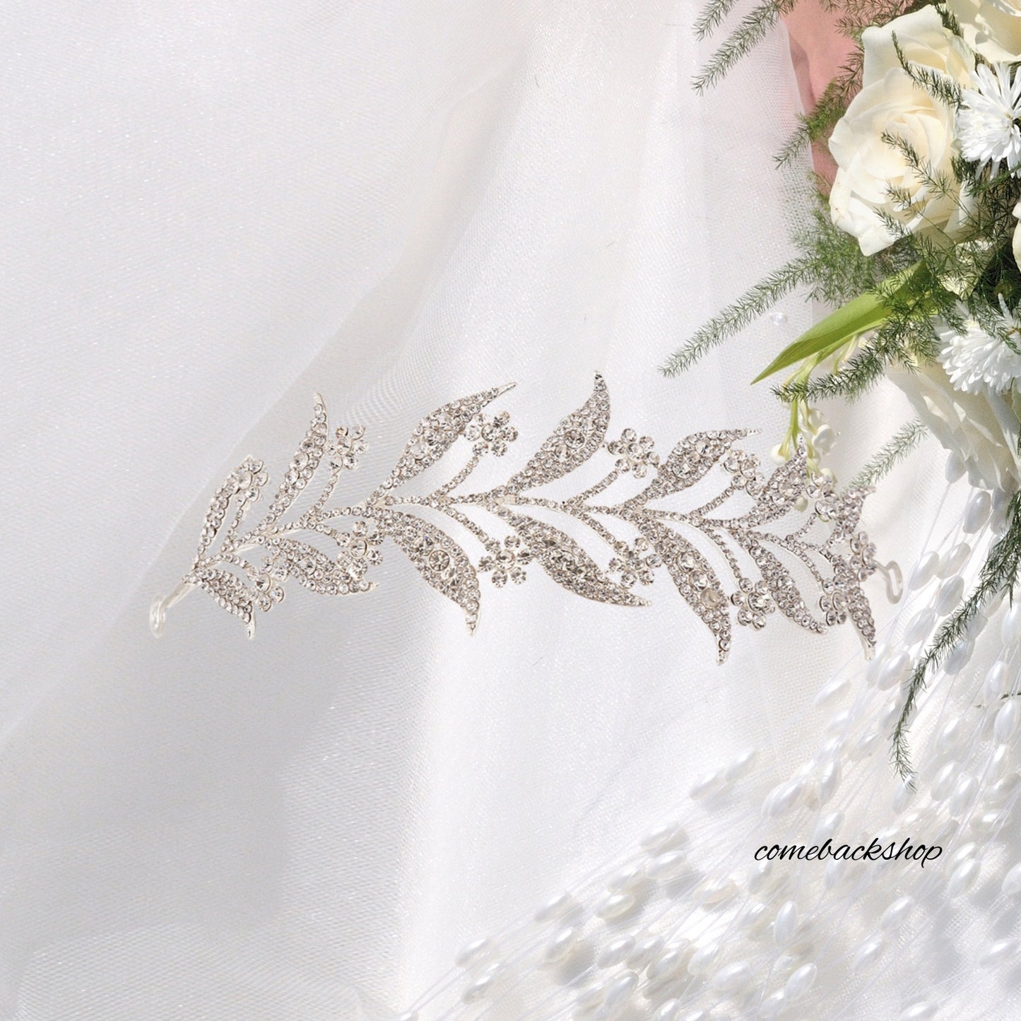 Silver Crown for Women Crystal Wedding Tiara and Crowns for Girls Rhinestones Queen Headband Princess Hair Accessories for Big Kids Party Bridal Birthday Prom Costume Cosplay