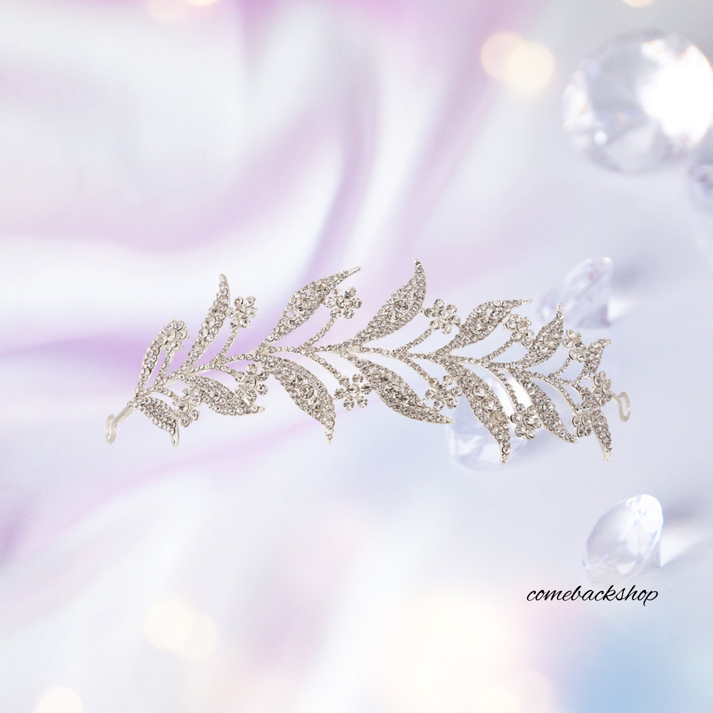 Silver Crown for Women Crystal Wedding Tiara and Crowns for Girls Rhinestones Queen Headband Princess Hair Accessories for Big Kids Party Bridal Birthday Prom Costume Cosplay