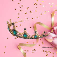 Load image into Gallery viewer, Bridal Crowns Handmade Tiara Bride Headband Crystal Wedding Diadem Queen Crown