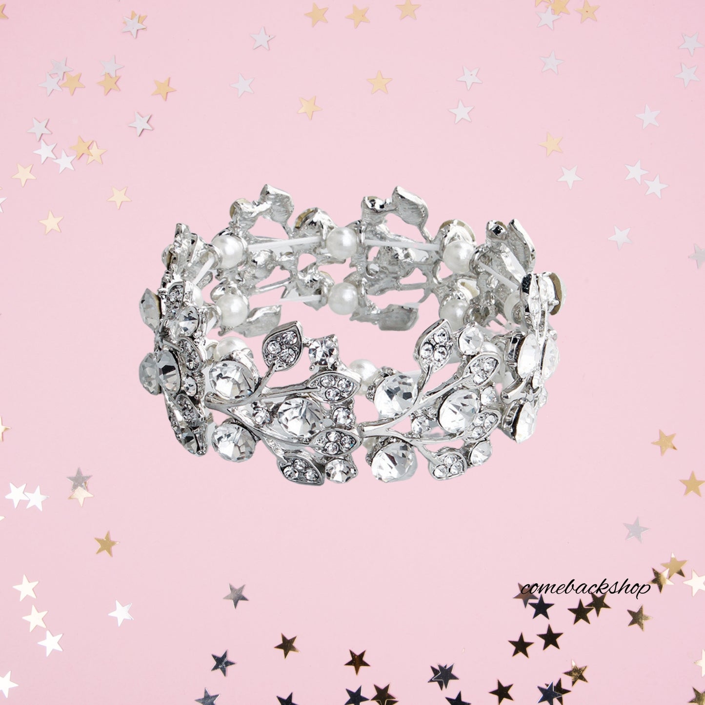 Bracelet,Crystal Rhinestone Bridal Bracelets for Brides, Bridesmaids, Women for Wedding, Prom, Party, Jewelry Gifts