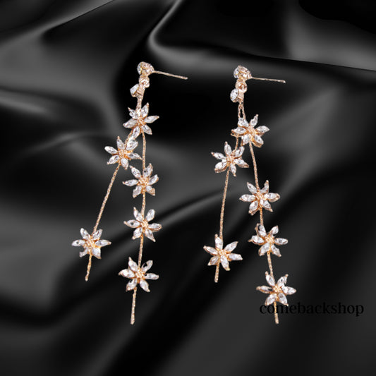 Star earring drop Earrings for Women Temperament Horse Kitten Owl Pearl Rhinestone Earring Girls Birthday Party Jewelry gold