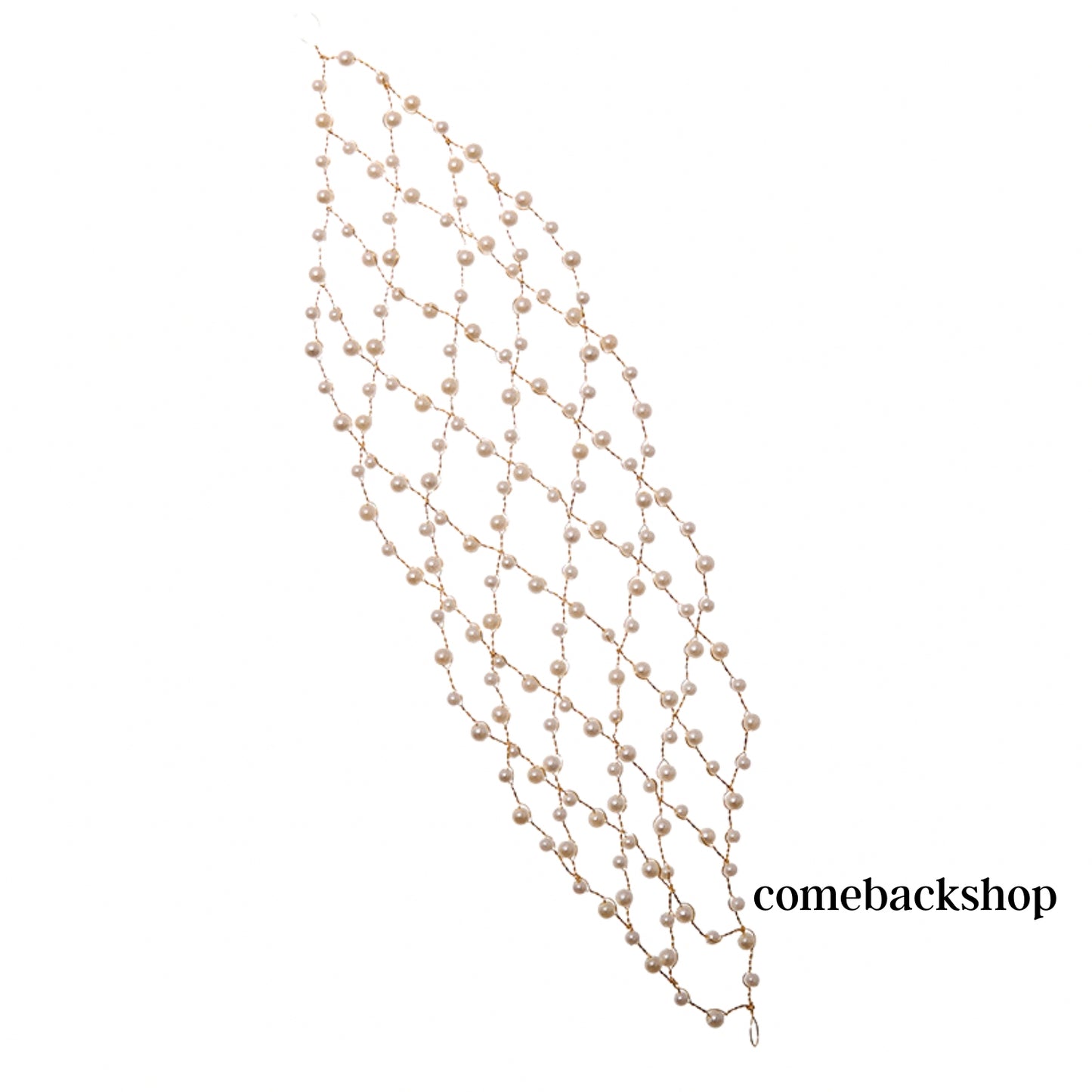 Pearl handmade Bridal Headband Crystal Wedding Headpieces for Bride Pearl Hair Vine Wedding Hair Accessories for Flower Girl Bridesmaid