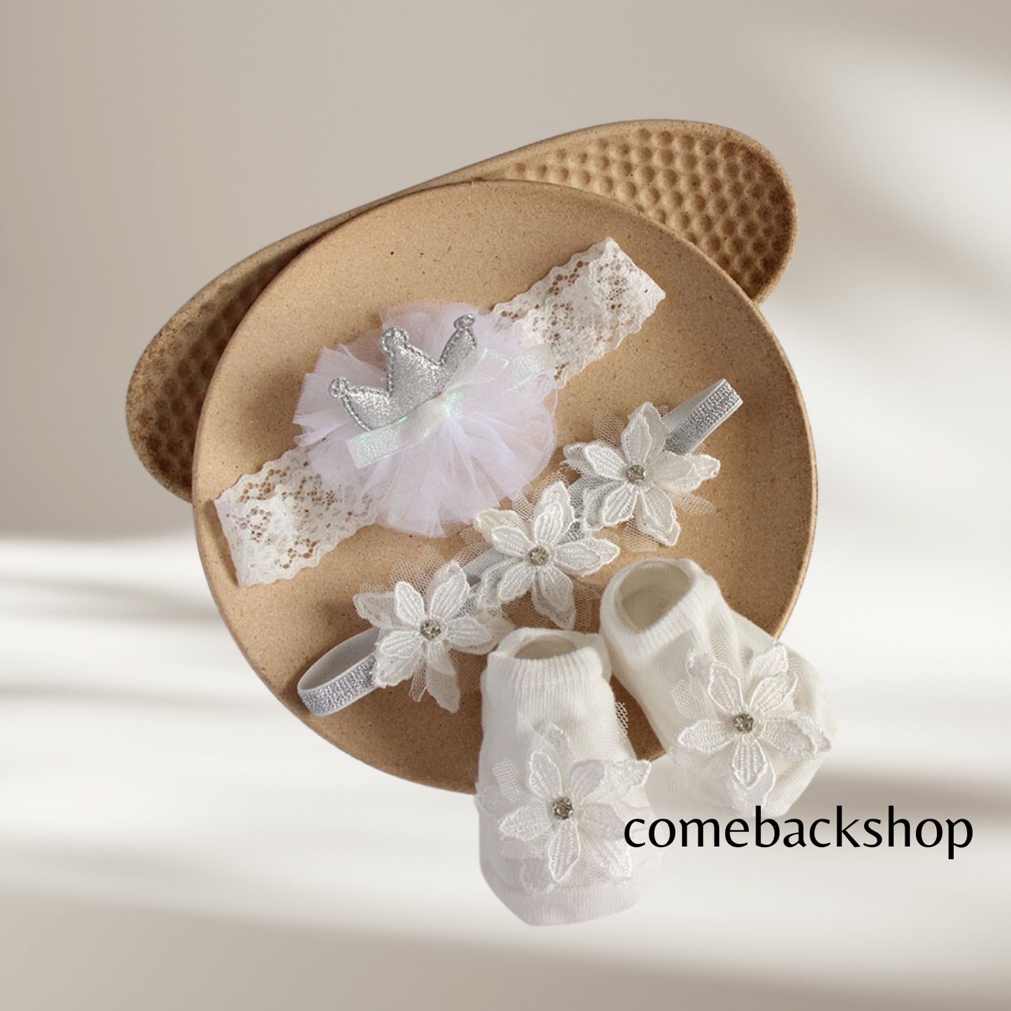 Baby Girls Hair Accessories Set Baby Hair Clips Fully Lined Cute Hair Bows Clips Elastic Hair Bands Bow Hair Ties Ponytail Holders for Little Girls Toddlers Kids Children