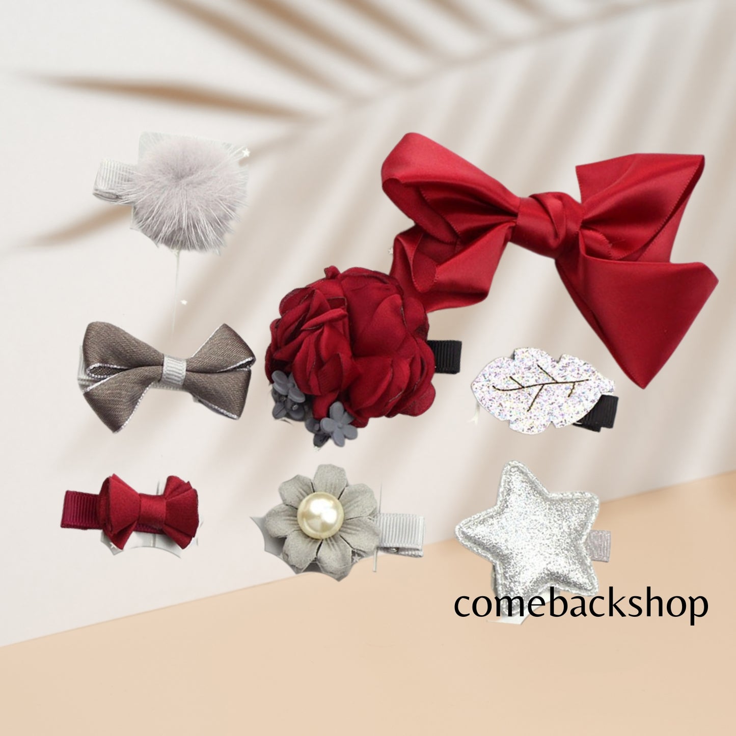 Hair Accessories for Girls, Hair Ties Hair Clips Set with Box Different Style Elastic Hair Bands Rubber Bands for Kids Teens Toddler