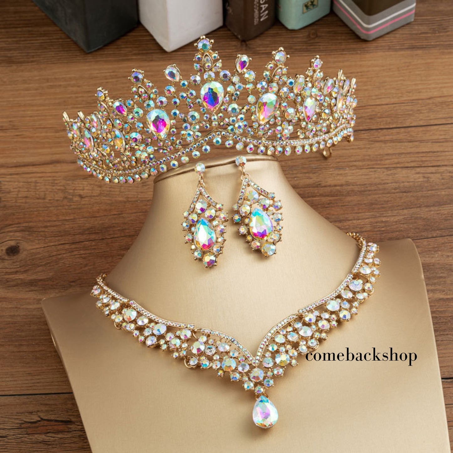 Bridal Queen Tiara, AB Rhinestones Wedding Tiara for Women Silver Princess Crown for Girls Crystal Tiaras and Crowns for Women Tiaras for Girls Hair Accessories for Birthday Prom Costume Gift