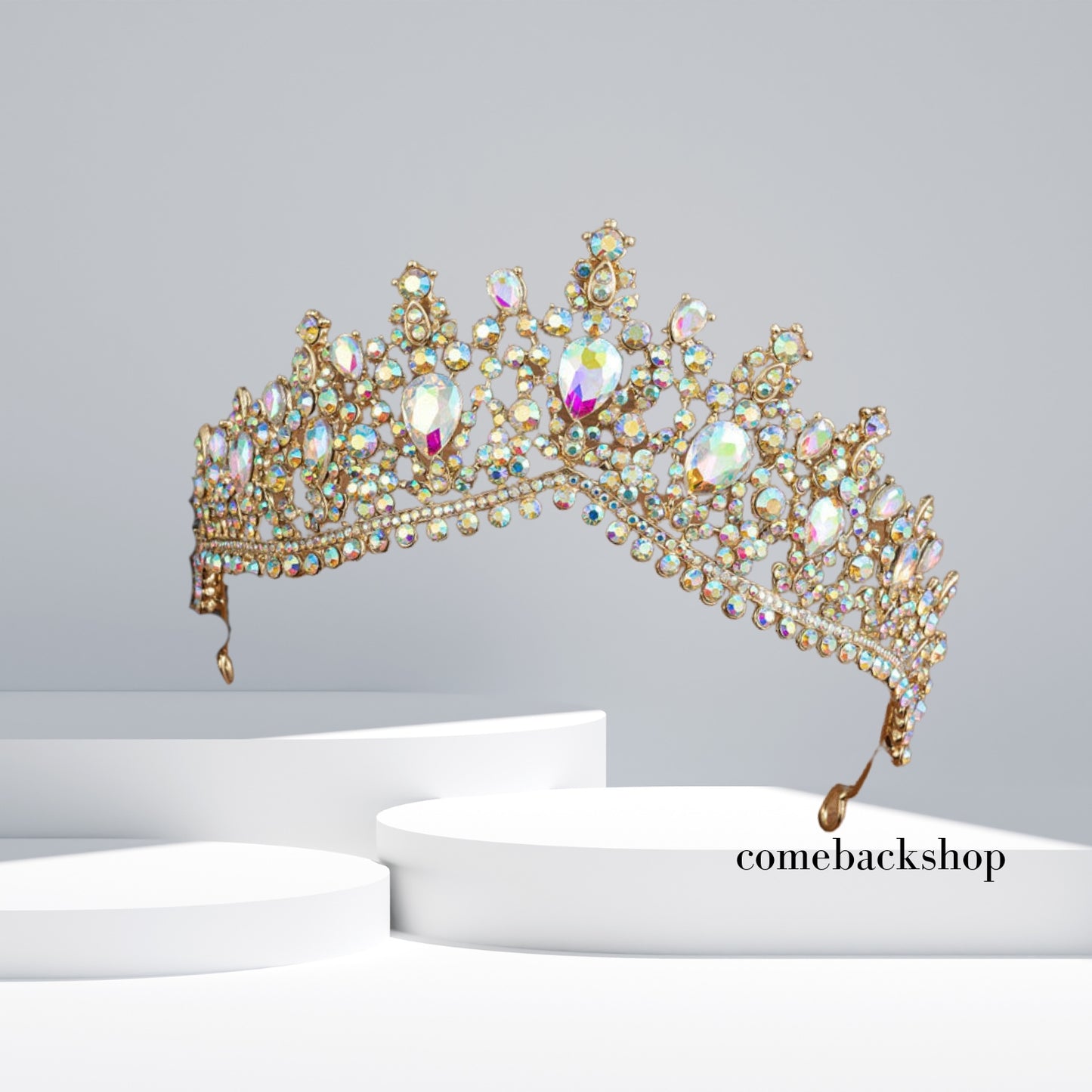 AB Rhinestones Wedding Tiara for Women Silver Princess Crown for Girls Crystal Tiaras and Crowns for Women Tiaras for Girls Hair Accessories for Birthday Prom Costume Gift