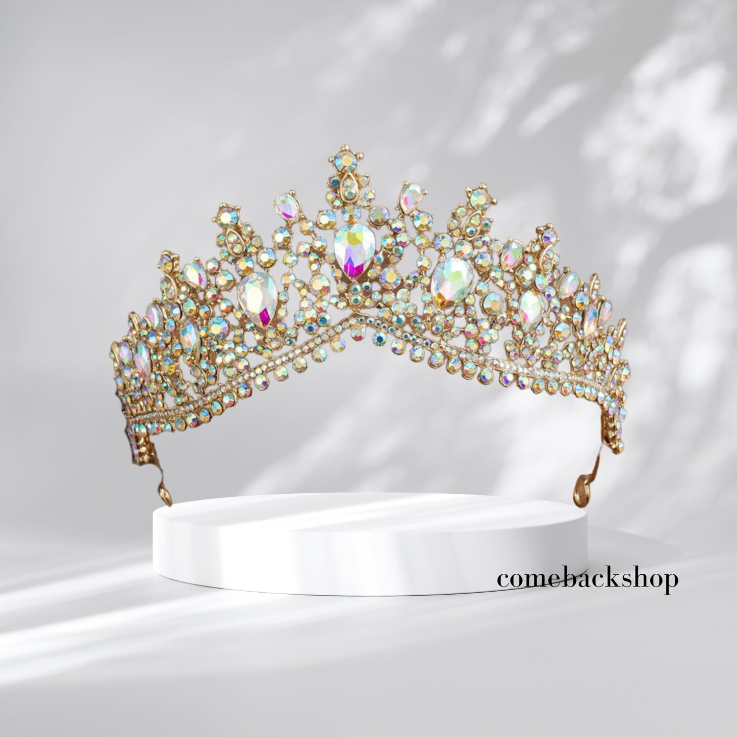 AB Rhinestones Wedding Tiara for Women Silver Princess Crown for Girls Crystal Tiaras and Crowns for Women Tiaras for Girls Hair Accessories for Birthday Prom Costume Gift
