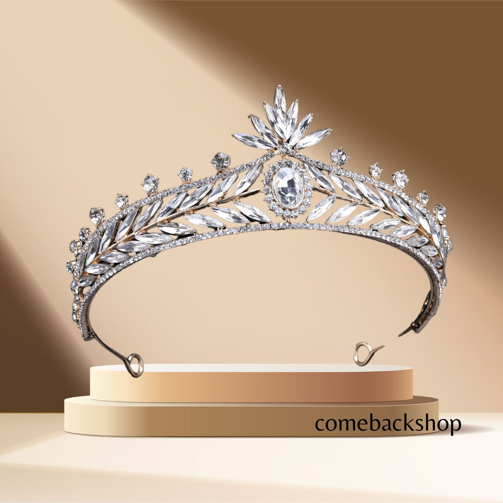 Crystal Tiaras Crowns Princess Queen Pageant Prom Rhinestone Veil,Prom dress,birthday gift,Bride headpiece