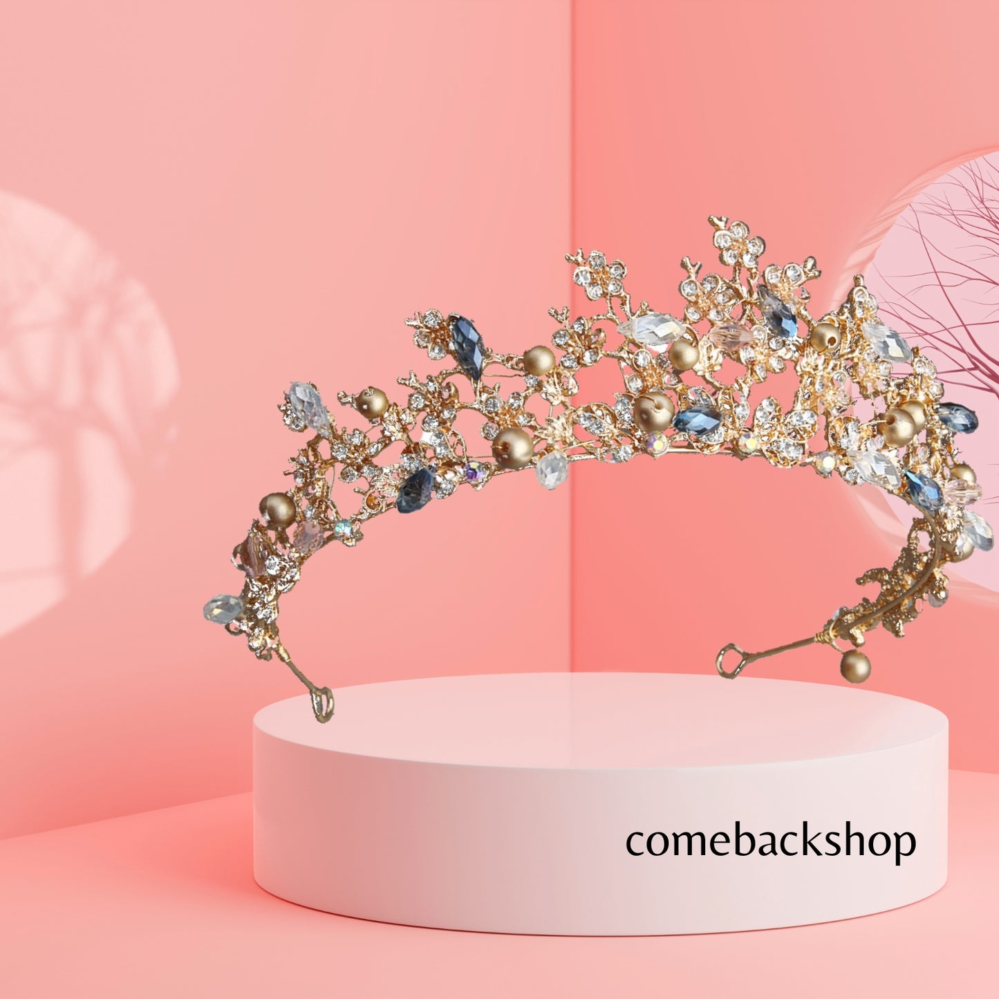 Tiara Queen Crown for Women,Crystal Wedding Tiara for Bride,Halloween Prom Birthday Party