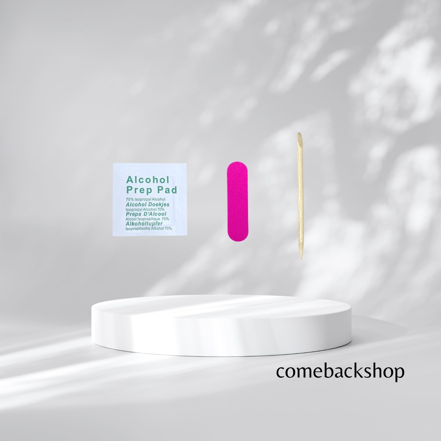 Professional Nail Art Tips Set,Alcohol Prep Pad,Nail Care Sticks( 10 PACK)