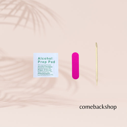 Professional Nail Art Tips Set,Alcohol Prep Pad,Nail Care Sticks( 10 PACK)